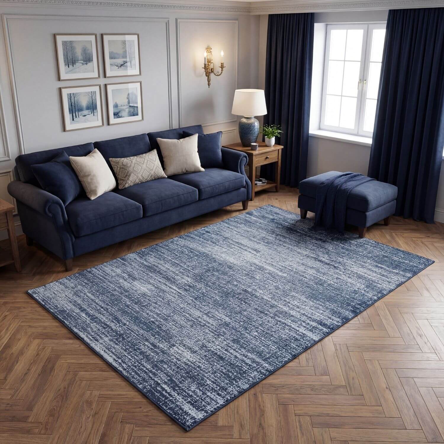 Montana Blue Rug | 3800Bl - PN Home