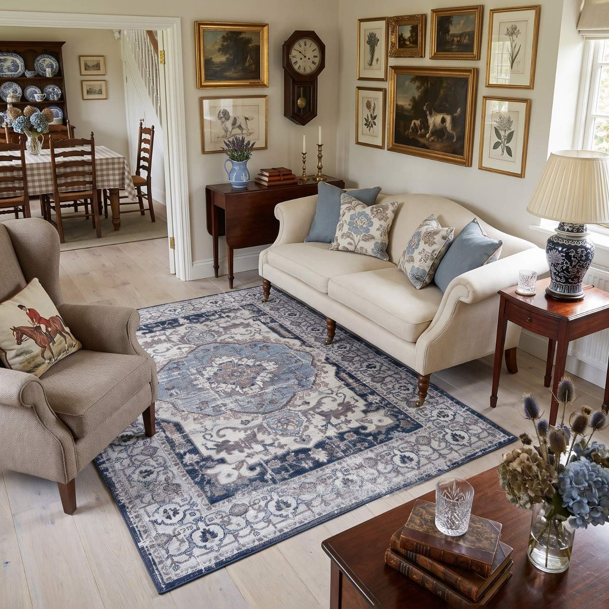 Montana Vintage Navy Rugs | 4040 - PN Home