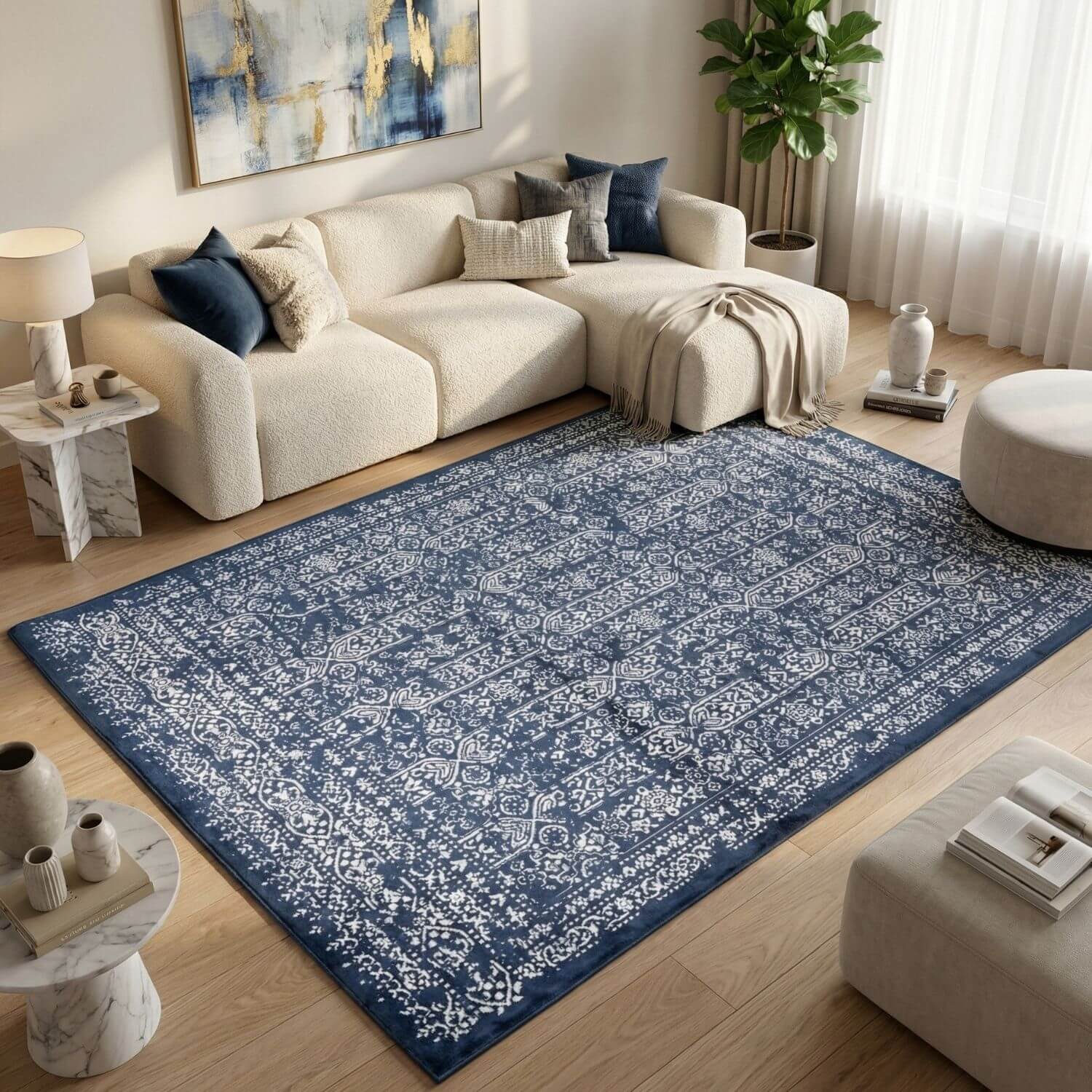 Montana Blue Rug | 3716Bl - PN Home