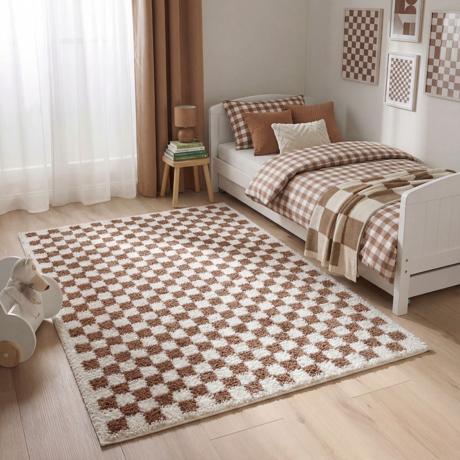Moodi Shaggy Terra Pixelate Rug - PN Home