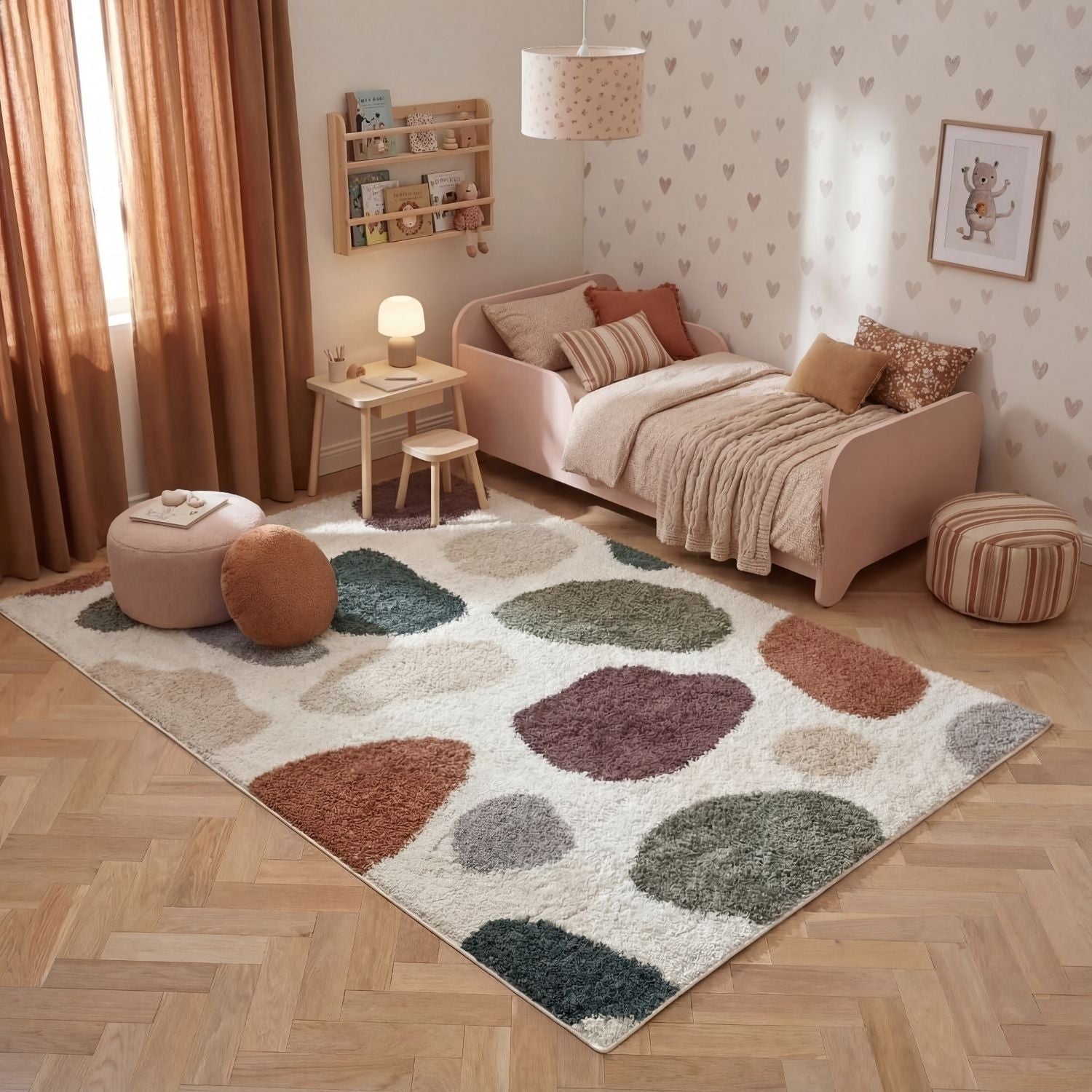 Moodi Shaggy Multicolour Mingle Rug - PN Home