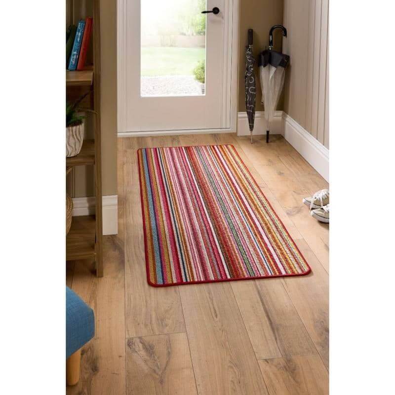Candy Washable Runner Rug Stripe Design - PN Home