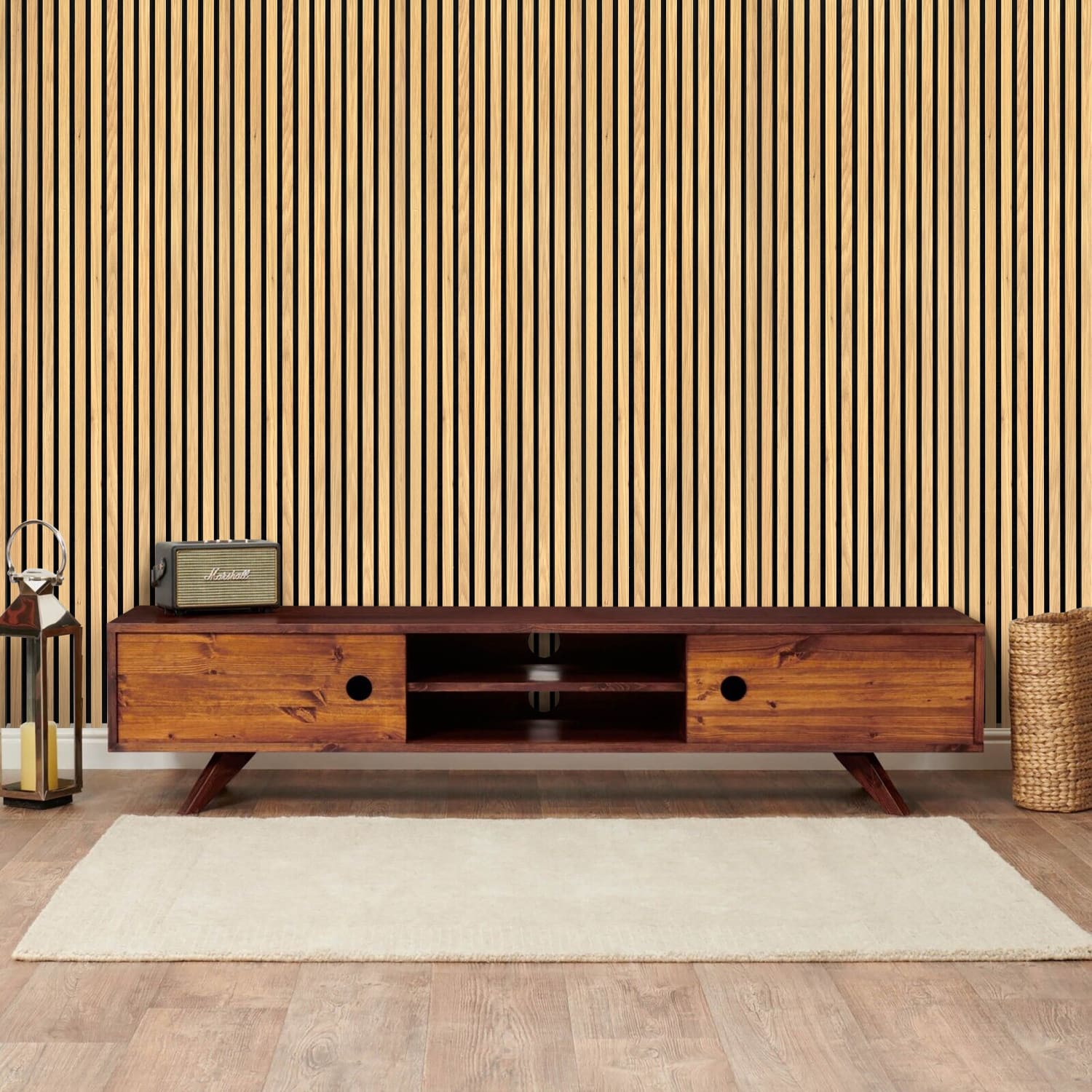 Natural Oak Acoustic Wall Panels