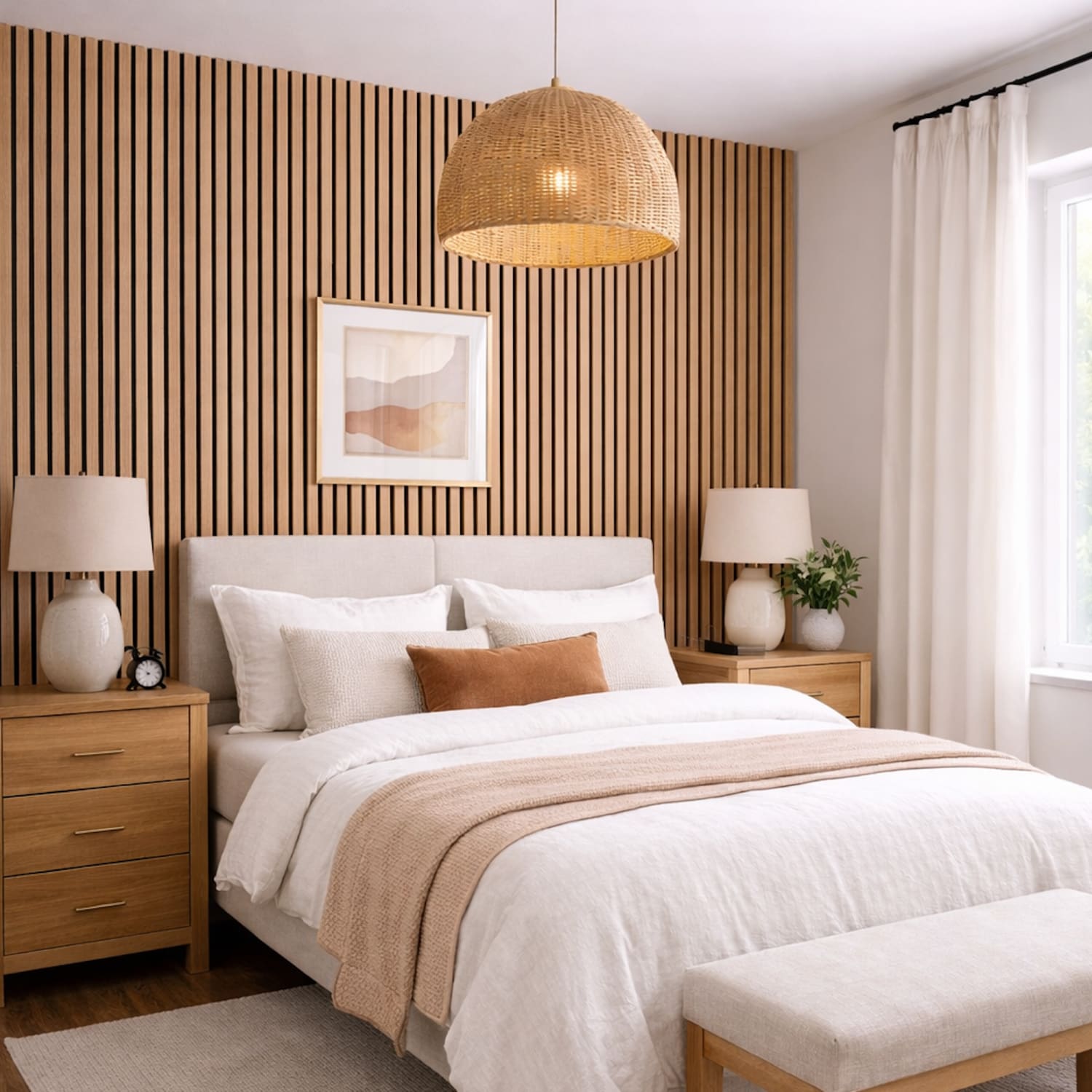 Natural Oak Acoustic Wall Panels - PN Home