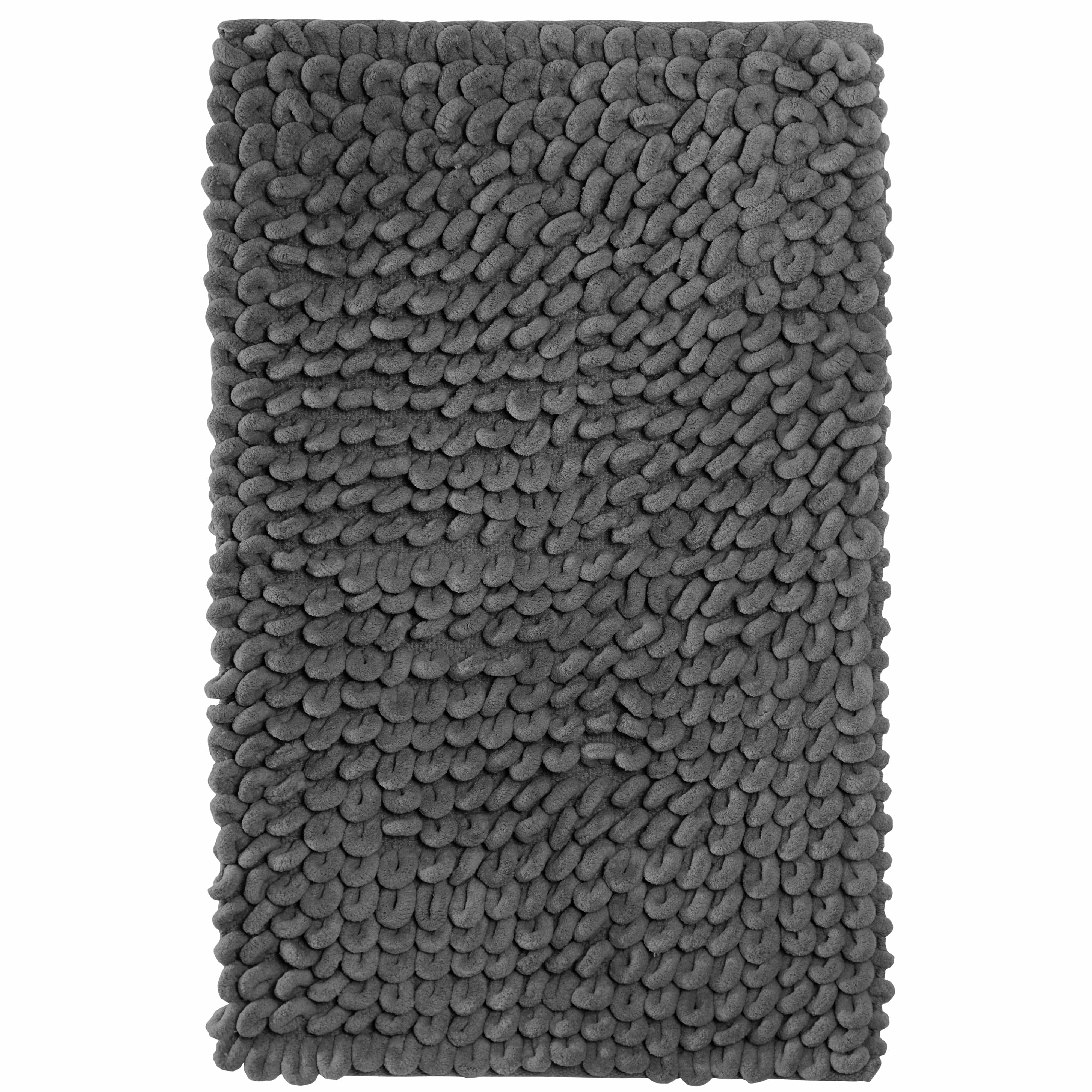 OLIVIA ROCCO Jumbo Loop Bath Mat Non Slip Water Absorbent Rug Easy-Care Hotel-Quality Textile