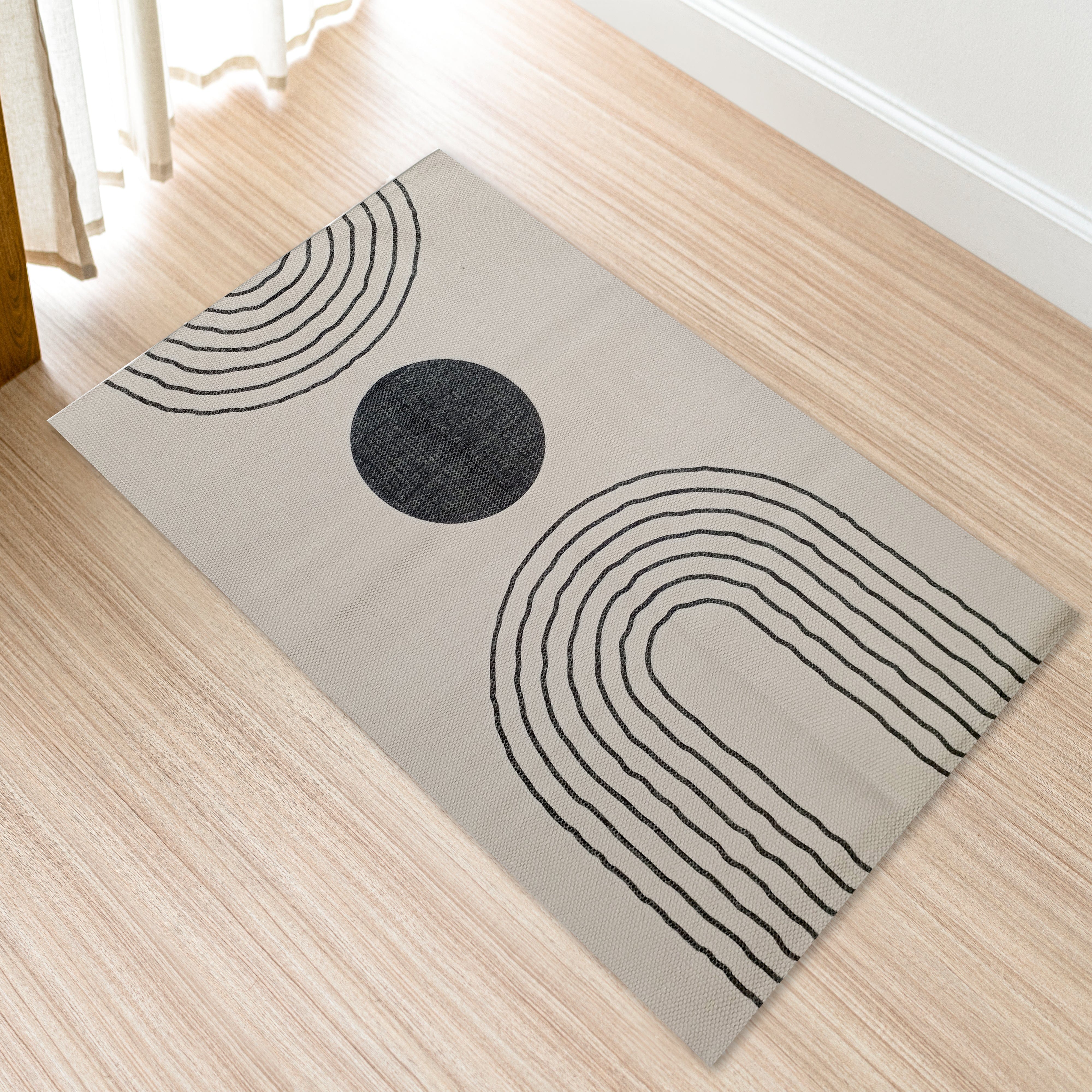 OLIVIA ROCCO Printed Rug Tuscany Design Non Slip Soft Durable Floor Rug For Living Room