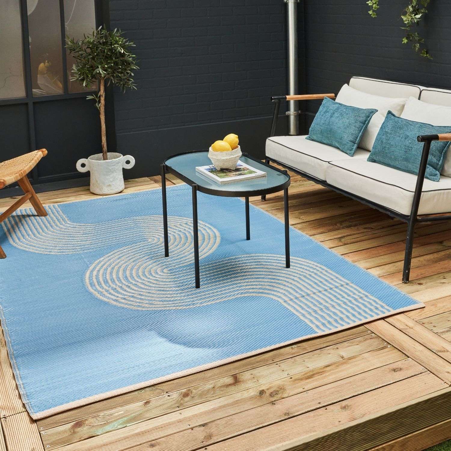 Urban Outdoor Rug Blue & Beige | 1010 - PN Home
