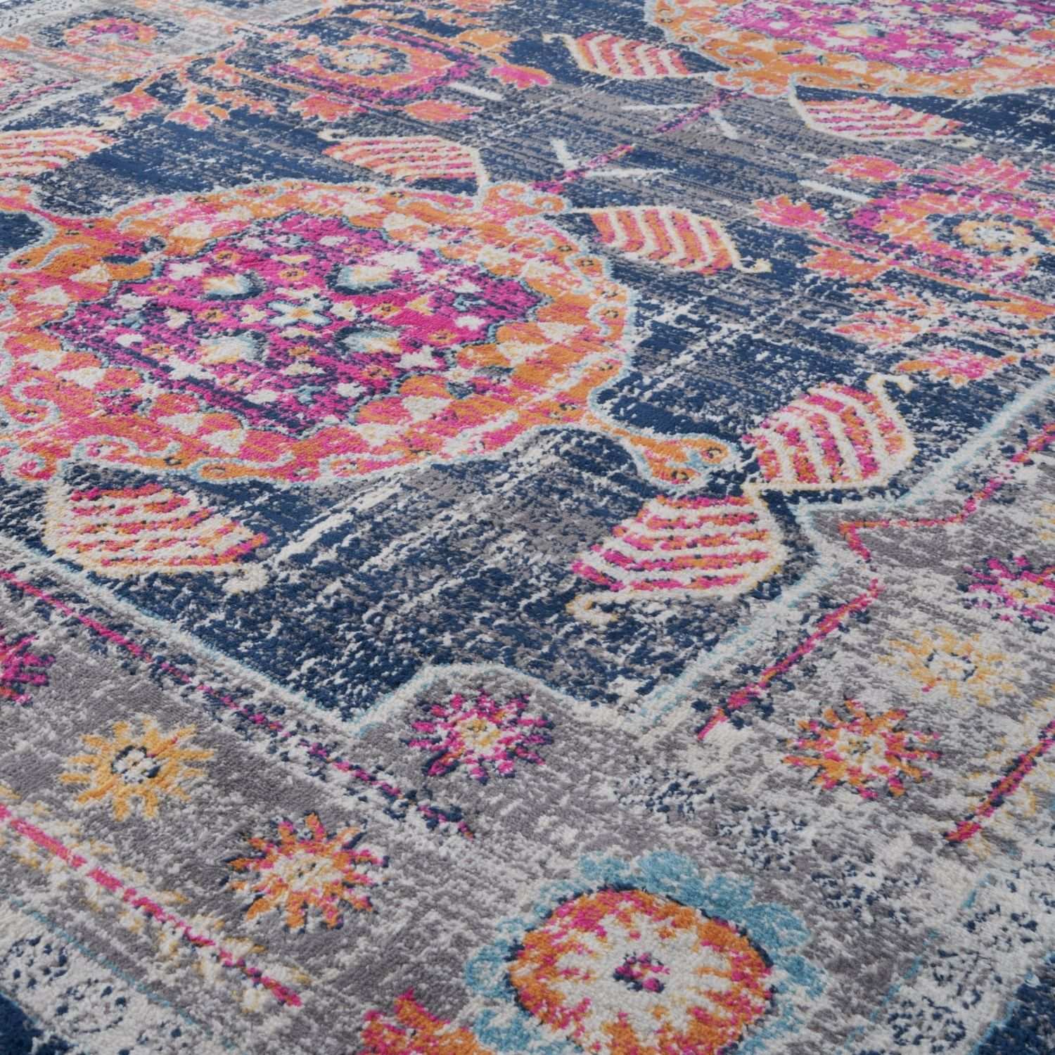 Marrakech Vintage Multicolour Rugs | 400 - PN Home
