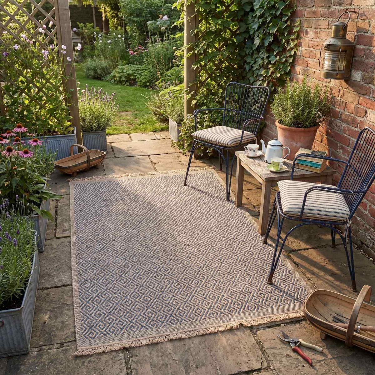 Nature Outdoor Rug Blue | 5100B - PN Home