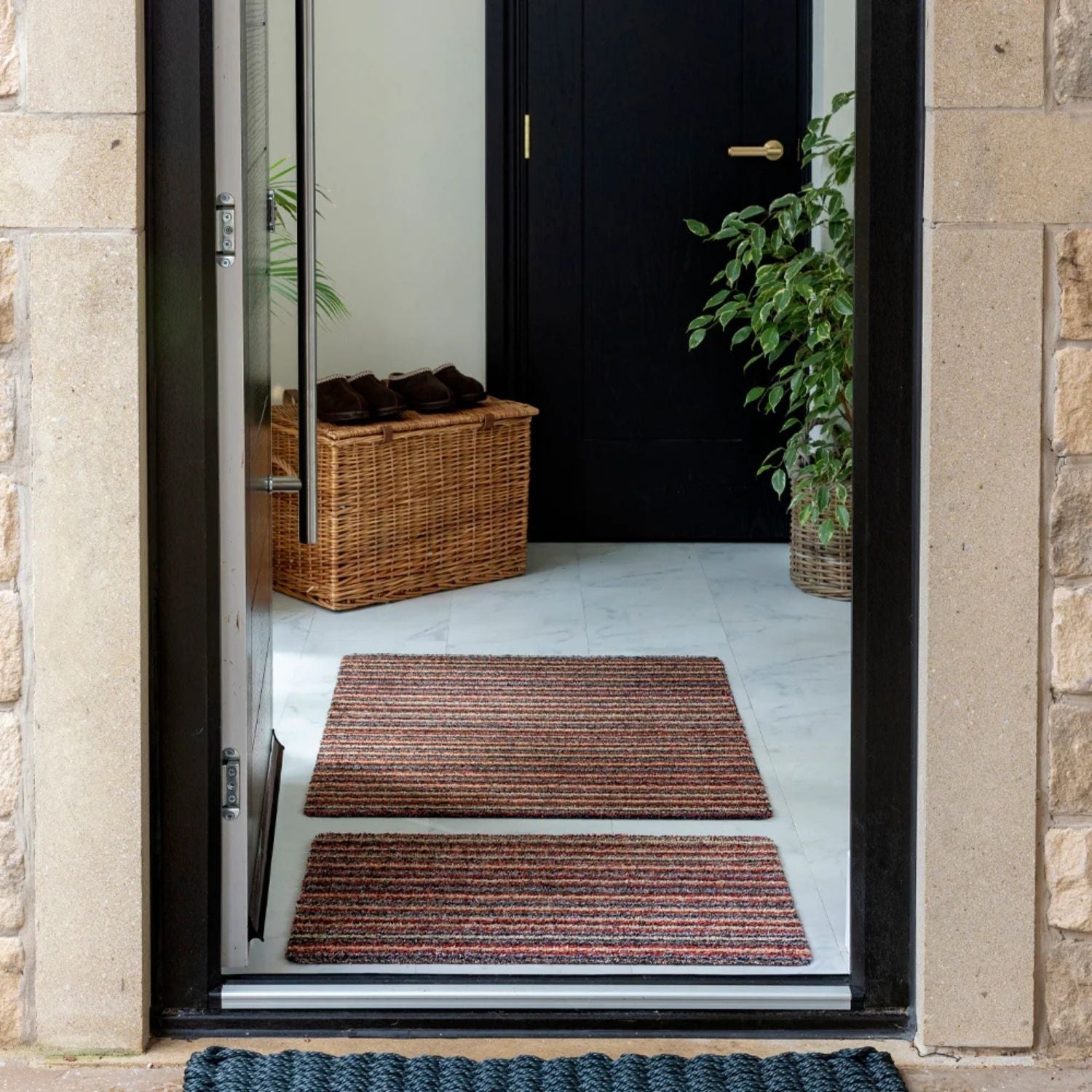 Washable Mat – Striped Design in Multicolour - PN Home