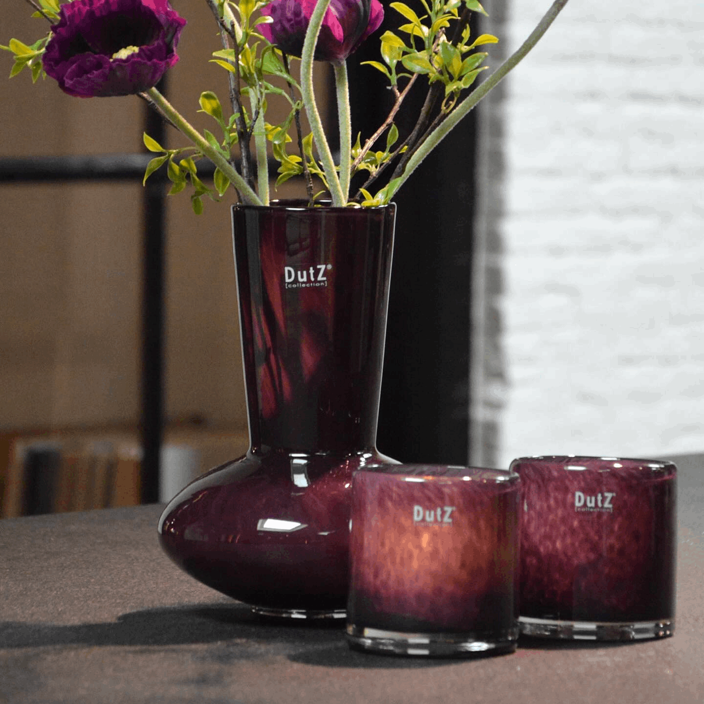 Vase Glass LOFLO - PLUM - PN Home