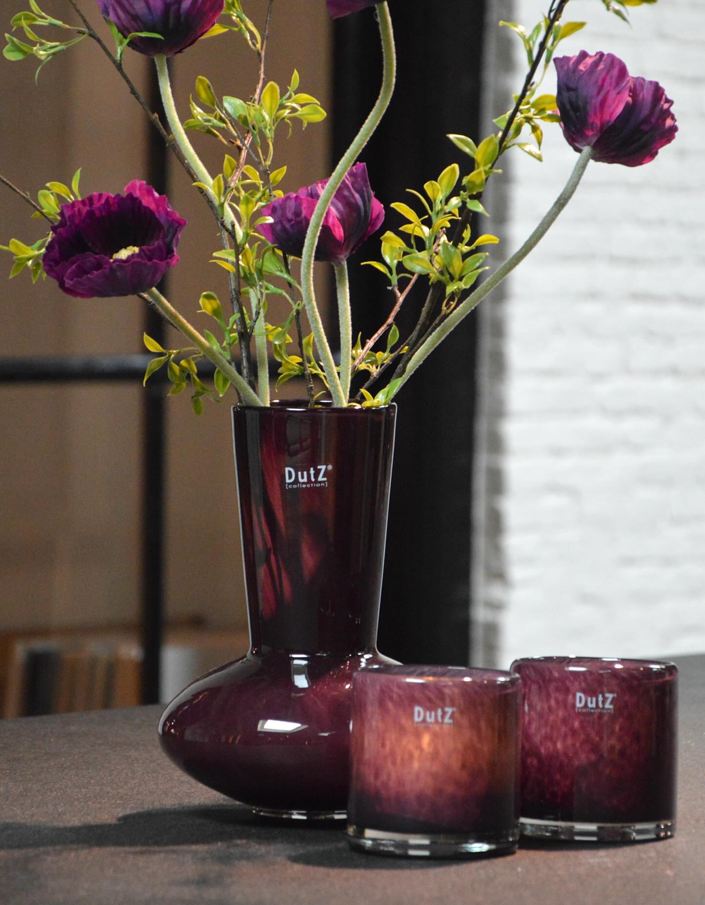 Vase Glass LOFLO - PLUM - PN Home