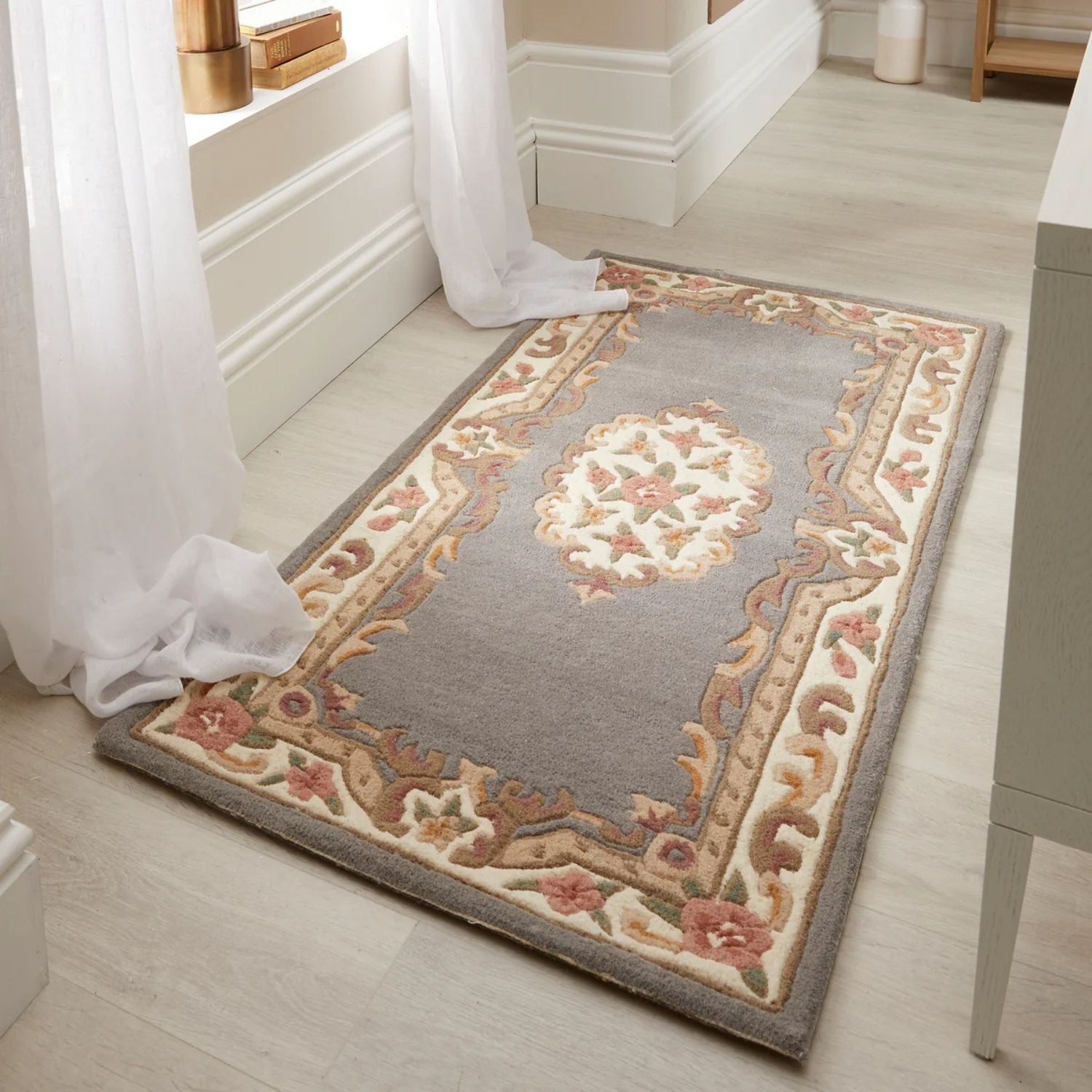 Shensi Grey Medallion Rug - PN Home