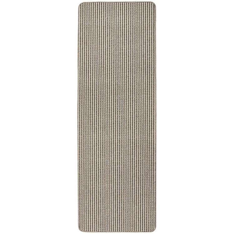 Twist Stripe Washable Mat and Runner Beige - PN Home
