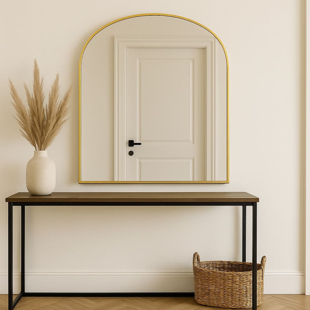 Yoko - Gold Metal Gentle Arch Mirror - 120cm x 95cm - PN Home