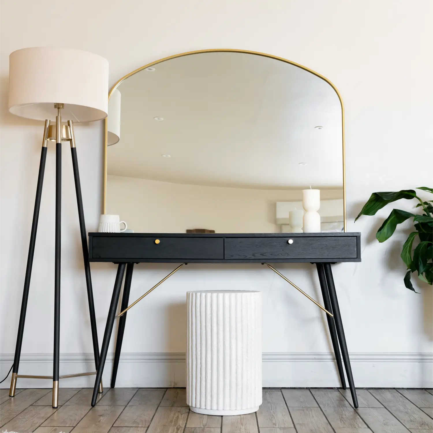 Yoko - Gold Metal Gentle Arch Mirror - 95cm x 120cm
